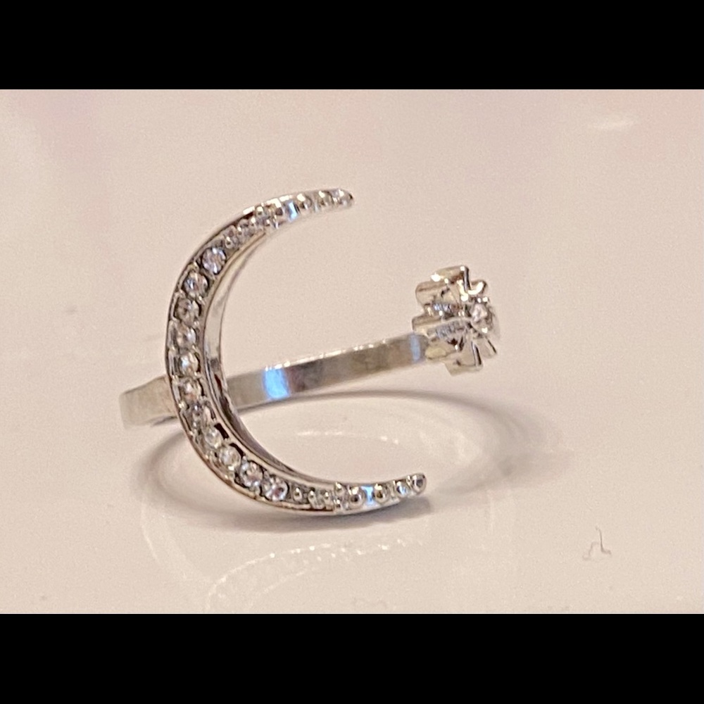 Moon and crescent ring - Picture 4 of 4